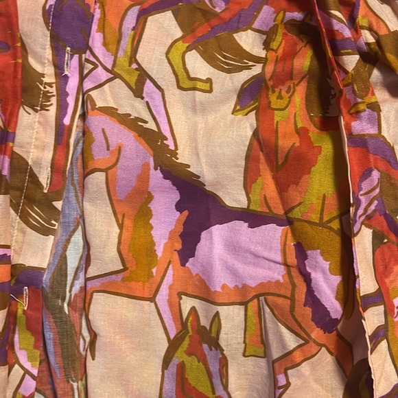 Vibrant Multicolor Ruffled Blouse - Picture 10 of 11